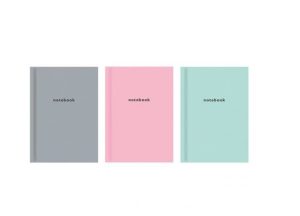 Just Stationery A6 Pastel Hardback Ruled Notebook