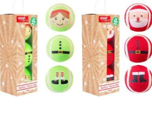 Smart Choice Christmas Festive Tennis Balls Pack Of 3