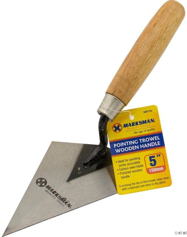 Premium Marksman pointing trowel with wooden handle 5"