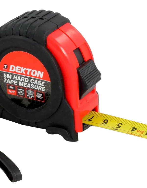 Premium Dekton 5m hard case tape measure