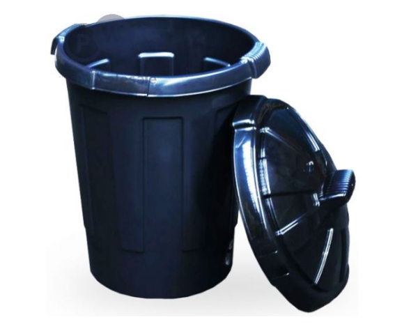 Premium Dust bin black 80l