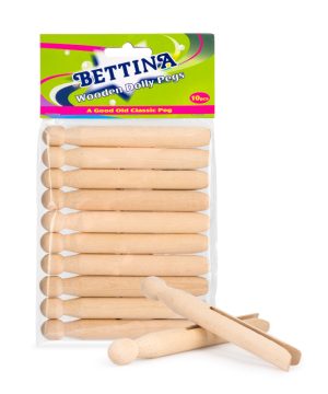 Bettina Dolly Pegs Classic Peg 10pc