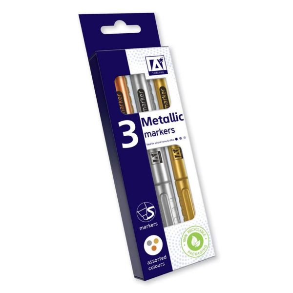 Premium Metallic markers pack of 2