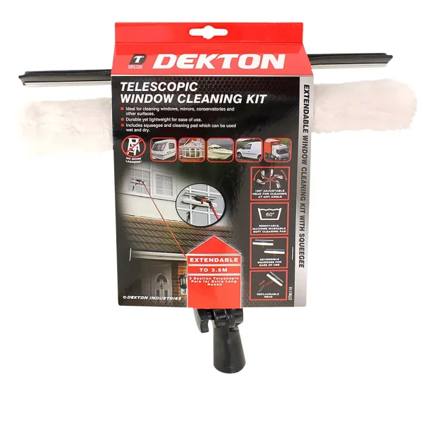 Premium Dekton telescopic window cleaning kit