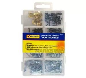 Marksman Nail & Carpet Tacks Assortment 310pc