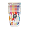 Pop Happy Birthday Disposable Paper Cups PACK OF 10
