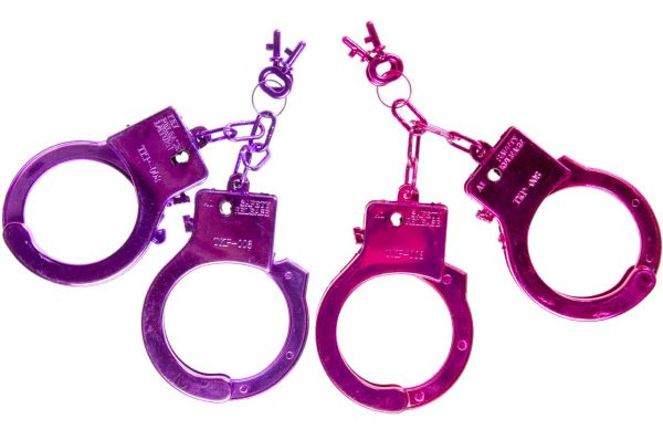 Pink & Purple PPH Metallic Handcuffs