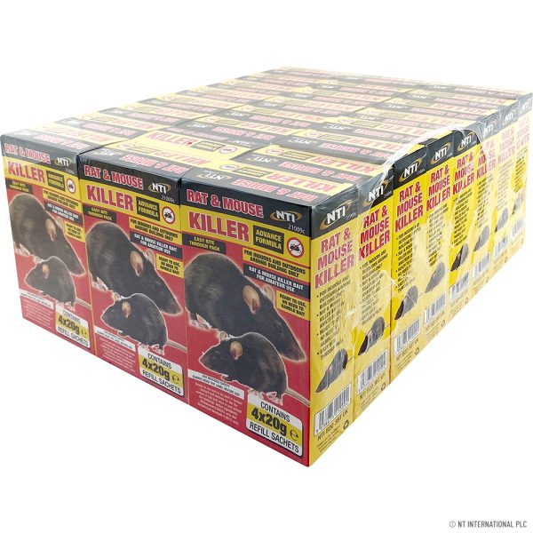 Premium Rat & mouse killer 4 x 20g sachets