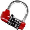 Dekton 5 Digit Combination U-Type Zinc Alloy Padlock 60mm