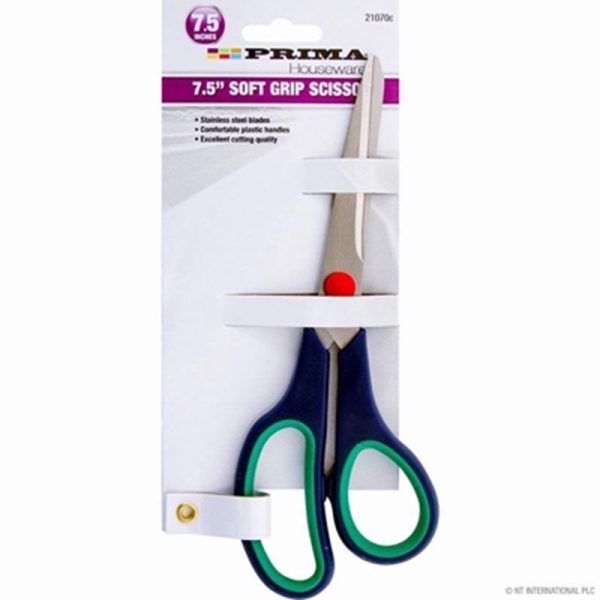 Premium Prima soft grip stainless steel scissors 7.5