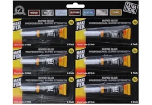 Maxifix Extra Strong Super Glue 2g Pack Of 6