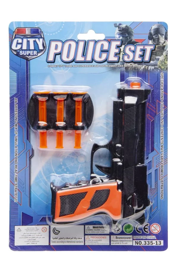 Premium City super police pistol & bullets play set