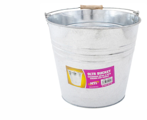 Galvanised Metal Bucket 9l