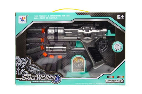 Premium Space gun shooting play set 8pc