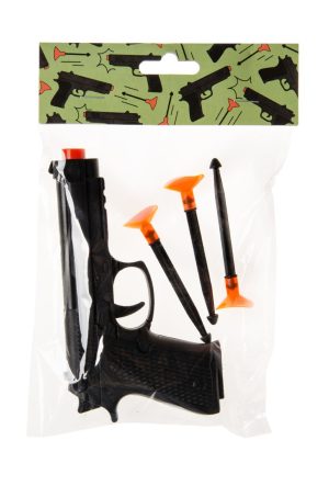 Pistol Gun & Suction Bullet Darts Play Set 4pc