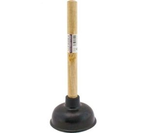 Sink Plunger Wooden Handle 23cm