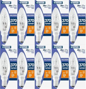 Status 28W=40W Halogen Candle Bulb ES