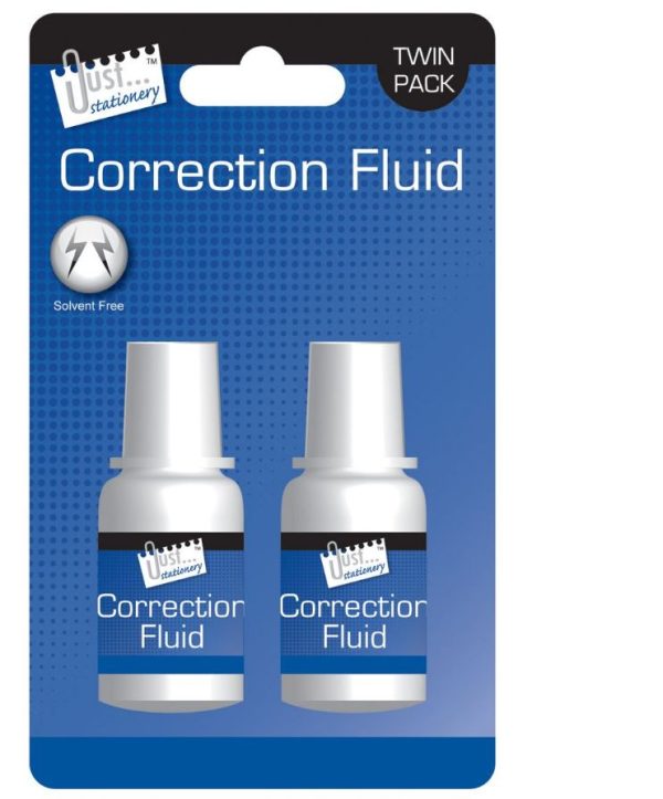 Premium Just stationery correction fluid pack of 2