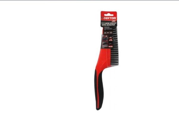 Premium Dekton 14" pro wire brush with scraper