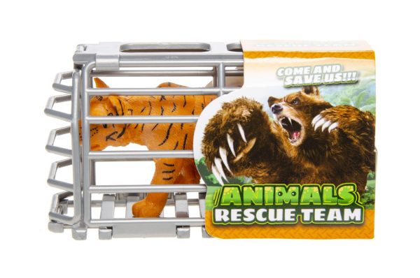 Premium Wild animal in cage toy