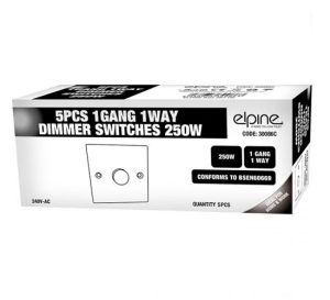 Elpine 1-Gang 1-Way 250W Dimmer Switch
