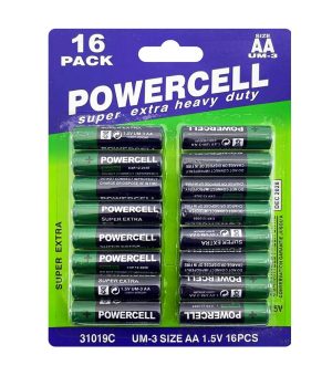 Powercell 1.5V AA Batteries Pack Of 16