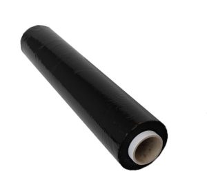 Heavy Duty 20 Microns Black Pallet Shrink Pallet Wrap 400mm X 200m