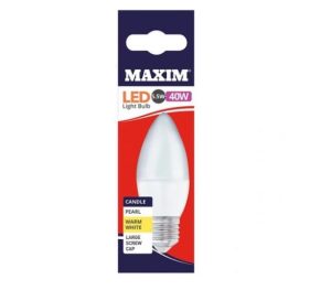 Maxim Large Screw Cap Candle 5.5W-40W LED Light Bulb Warm White