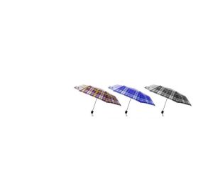 3-Fold Checked Super Mini Umbrellas