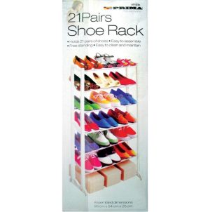 21 Pairs Stackable Shoe Wrack