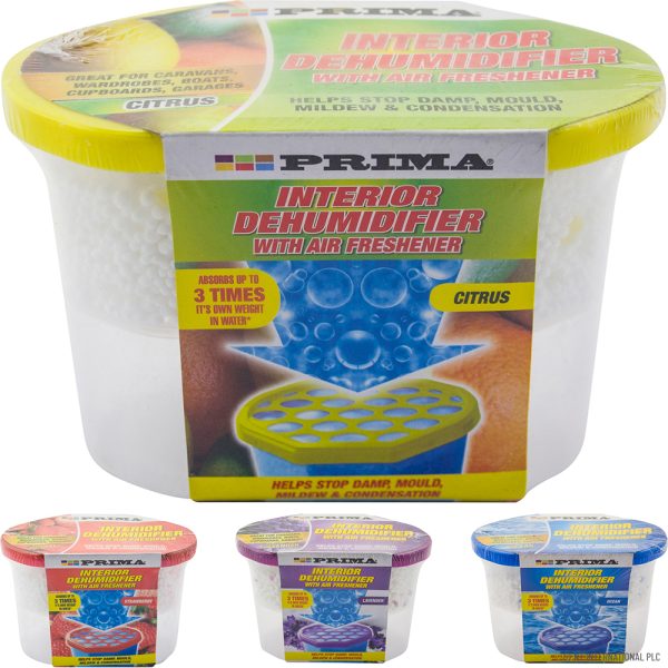 Premium Prima interior dehumidifier with air freshener 500ml fragrances