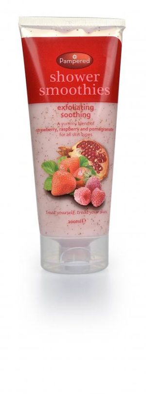 Pampered Shower Smoothies Exfoliating Soothing Scrub 200ml