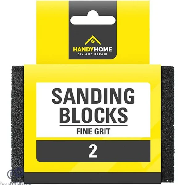 Premium Handy home fine grit sanding blocks pack of 2