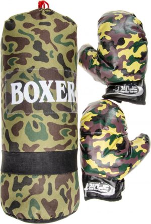 Boxing Military Punch Bag Play Set 3pc