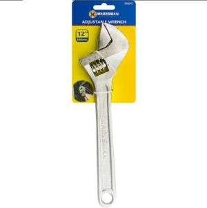 Marksman Adjustable Wrench Polished 12"