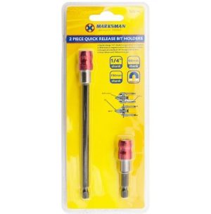 Marksman Quick Release Bit Holder Set 2pc