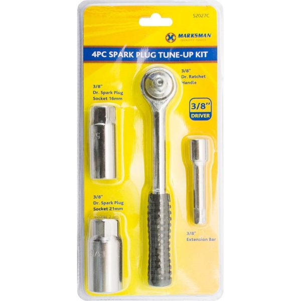 Premium Marksman 3/8" spark plug tune-up kit 4pc