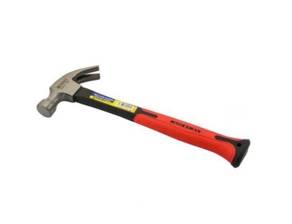 Premium Marksman fibreglass handle claw hammer 8oz