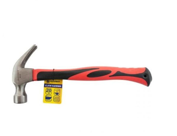 Premium Marksman fibreglass handle claw hammer 20oz