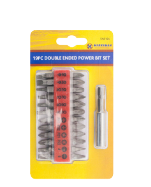 Marksman Double-Ended Power Bit Set 19pc