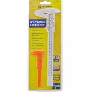 Marksman Metric & Imperial Vernier Caliper Set 2pc