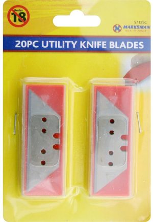 Marksman Utility Blades With Dispenser 2 X 10pc