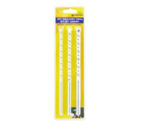 Marksman Masonry Drill Bit Set 20cm 3pc