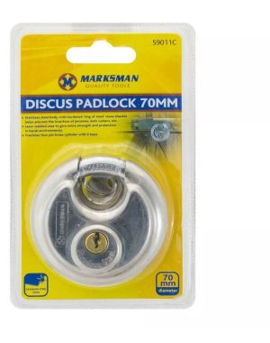 Marksman Stainless Steel Discus Padlock 70mm