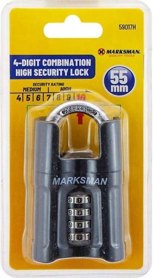 Marksman 4-Digit Combination High Security Lock 55mm