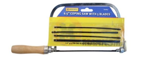 Premium Marksman 6" coping saw with 5 blades