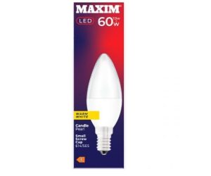 Maxim 7.5W=60W Pearl Warm White E14 SES LED Light Bulb