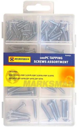 Marksman Tapping Screws Assortment 100pc
