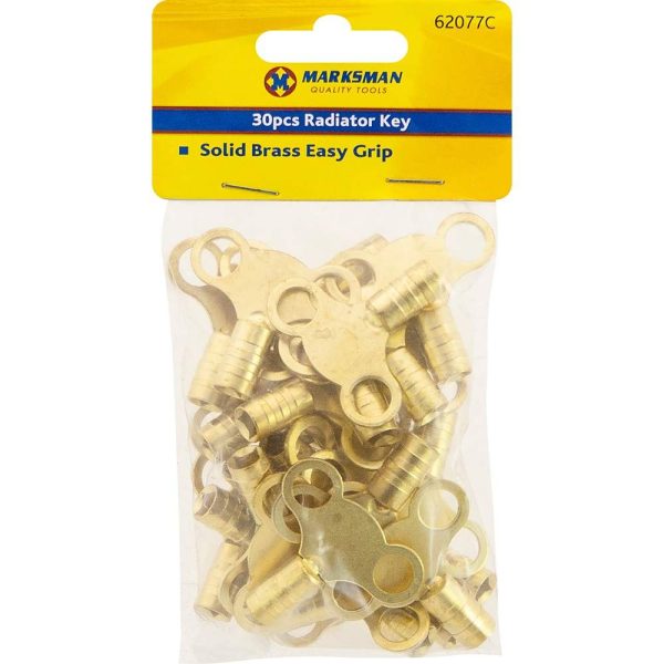 Premium Marksman solid brass radiator key 30pc