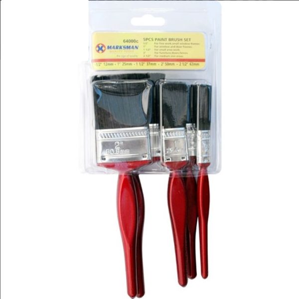 Premium Marksman paint brush set cherry 5pc